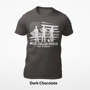 Bella Canvas Tee Blue Collar Proud